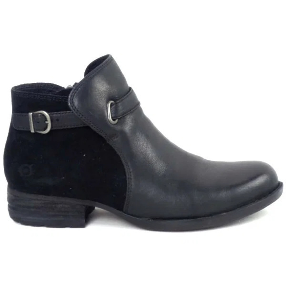 Born Kristina Leather Ankle Bootie Black - Medium - Picture 2 of 5